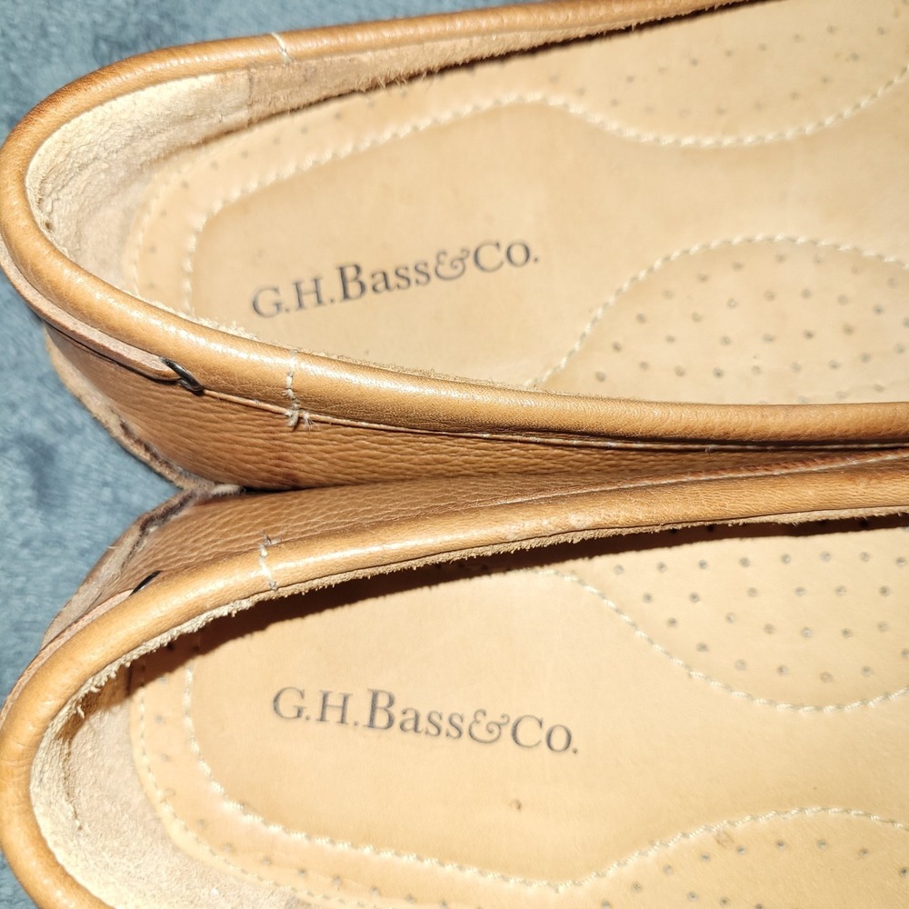 GH Bass Monte Mens Penny Loafer Brown 9.5 Medium Drivers Leather EXCELLENT - Picture 6 of 9
